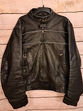 Xelement  Mens Racer leather motorcycle jacket XL picture