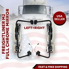Freightliner Columbia M2 Mirror Complete Chrome Left Right Pair Set 2010 2016 picture