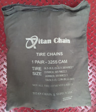 Titan 3255CAM Pair Single Tire Truck Chain Commercial Heavy Duty Highway Service picture