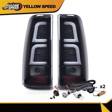 Fit For 1999-2006 Chevy Silverado LED Tail Lights Lamps Left+Right Black Smoke picture