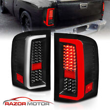 2007-2013 For Chevy Silverado 1500 2500 3500 HD G5 Black Brake LED Tail Lights picture