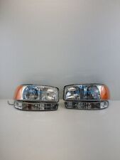 99-06 GMC SIERRA 1500 2500 3500 LEFT RIGHT SIDE HEADLIGHTS LAMPS SET AFTERMARKET picture