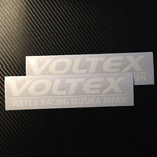 2x White VOLTEX DECAL GT WING VINYL STICKER FOR BRZ FRS 350Z 370Z S2000 EVO GTR  picture