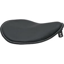Drag 0806-0028 Small Low Profile Spring Solo Seat Black w/ White Stitching picture