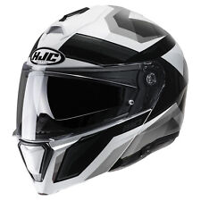 HJC i90 Lark Modular Sunscreen Motorcycle Helmet Gray White XS S M L XL 2X US BK picture