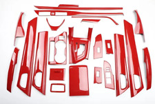 24PCS Red Carbon Fiber Car Interior Kit Cover Trim For Toyota Corolla 2014-2018 picture