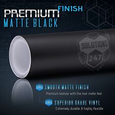 Premium Matte Flat Black Vinyl Wrap Film Sticker Decal Bubble Free Air Release picture