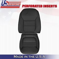 2011-2017 Fits Volkswagen Jetta Driver Bottom & Top Leather Seat Cover Black picture