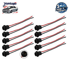 10Pcs T10 194 168 Wiring Harness Socket Extension for Pigtail Light NEW picture