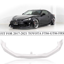 Fit 2017-2021 Toyota FT86 GT86 FRS Front Bumper FRP White Lip Unpainted Spoiler picture