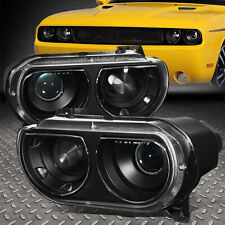 FOR 08-14 DODGE CHALLENGER BLACK HOUSING HID PROJECTOR HEADLIGHT HEAD LAMPS SET picture