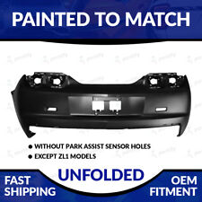NEW Painted 2010-2013 Chevrolet Camaro Unfolded Rear Bumper W/O Sensor Holes picture