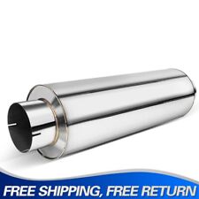 4'' Inch ID Muffler Diesel 24'' Body 30'' OAL Stainless Steel Polished Resonator picture