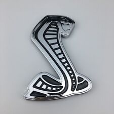 Chrome Black Cobra Shelby GT500 Snake Emblem Fender Door Trunk Premium Car Decal picture