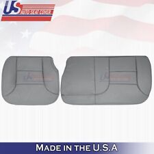 1995 to 1999 Fits GMC Suburban Rear Driver& Passenger Bottoms Leather Cover Gray picture