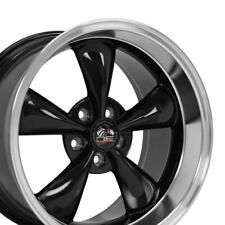 18 inch Staggered Black 3448 Wheels SET Fits Ford Mustang 1994-2004 Bullitt picture