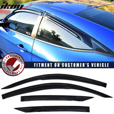 Fits 16-20 Honda Civic Coupe Mugen Style Side Window Visor Rain Deflectors 4PC picture
