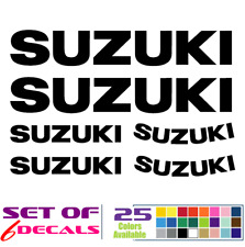 Bike decal 6-pieces kit. Custom Bike Decal Set for SUZUKI Motorcycle picture