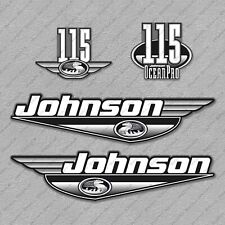 Johnson 115 HP Ocean Pro 1999-2000 Outboard Decals Sticker Set Gray picture