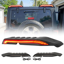 For Jeep Wrangler JL JLU 2018-2023 Rear Roof Spoiler Wing W/ Tail LED Light Lamp picture