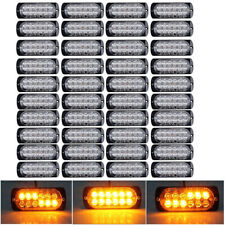 12 LED Amber Truck Car Emergency Beacon Warning Hazard Flash Strobe Light Bar picture