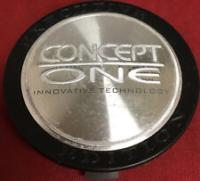 ONE USED Concept One SILVER/Black Wheel Center Cap 3744 13200 picture