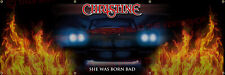 6ft x 2ft  BORN BAD CHRISTINE 1958 Plymouth Fury Garage Banner  Horror classic picture