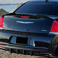 W-POWER PEARL BLACK V-STYLE REAR TRUNK SPOILER FIT 11-23 CHRYSLER 300 300C 300S picture