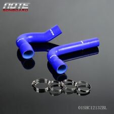 FIT FOR 67-70 FORD MUSTANG/FALCON/FAIRLANE V8 SILICONE RADIATOR HOSE KIT BLUE picture