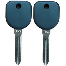 2 New Pk3 Transponder Chip Ignition Key Uncut Blade Blank For GM B99PT 690898 picture