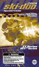 Ski-Doo Owners Manual Book Guide ZX & REV 2004 LEGEND SPORT GT 600 R picture