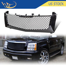 For 02-06 Cadillac Escalade Honeycomb Mesh Hood Grille Glossy Black 6.0L 5.3L US picture