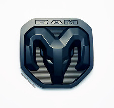 New Tailgate Emblem Badge For 2019-2022 R-A-M 1500 DT 2500 3500 (Matte Black) picture