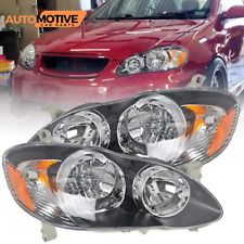 For 2003-2008 Toyota Corolla Headlights Housing Black Clear Lens Set Left+Right picture