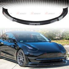For Tesla Model 3 Front Bumper Lip Splitter Chin Spoiler Body Kit Carbon Style picture
