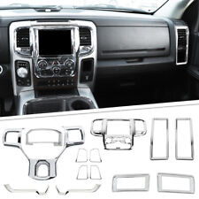 14x Interior Decoration Trim Cover For Dodge Ram 1500 2010-17 Chrome Accessories picture