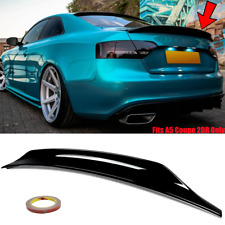 FOR 08-17 AUDI A5 2DR COUPE GLOSS BLACK DUCKBILL STYLE REAR TRUNK SPOILER WING picture
