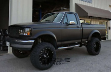 Textured Black 1987-1991 Ford F150 F250 F350 Extended Fender Flares Full Set 4 picture