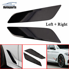 For 2017-2020 BMW G30 5 Series Pair Gloss Black Fender Duct Trim Left&Right Side picture