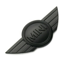 NEW Black MINI Cooper CLUBMAN S FRONT HOOD Emblem Badge sticker R50 R52 R57 ONE picture