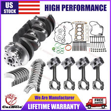 NEW Crankshaft /Con Rods /Pistons/ Bearings/ Gasket Kit For Chevy GMC Buick 2.4L picture
