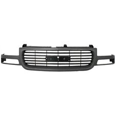 Grille Assembly For 1999-2002 GMC Sierra 1500 2000-06 Yukon Plastic Silver Shell picture