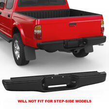 Black Rear Steel Step Bumper Assembly For 1995-2004 Toyota Tacoma Bolt On picture
