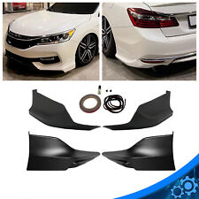 4PCS Front Rear Bumper Lip Splitter Spoilers for 2016-2017 Accord 4DR  HFP Style picture