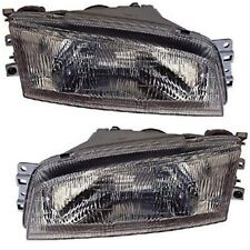 Headlight Set For 97-99 2000 2001 Mitsubishi Mirage Left and Right With Bulb 2Pc picture