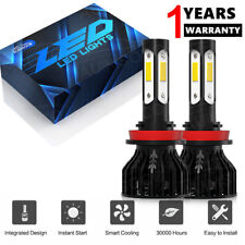 2PC H11 LED Headlight Kit Low Beam Bulbs Super Bright 6000K 4-Sides White 5000LM picture