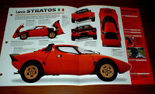 ★★1974 LANCIA STRATOS SPEC SHEET BROCHURE INFO PHOTO POSTER PRINT 74 75 73★★ picture