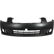 Front Bumper Cover For 2007-2009 Nissan Sentra w/ fog lamp holes Primed picture