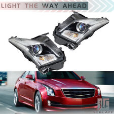 For 2013-2018 Cadillac ATS Halogen Projector Headlight Headlamp Right+Left Side picture