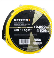 KEEPER 02942 30ft x  4in x 10,000 lbs. Vehicle Recovery Strap W/Protective Loops picture